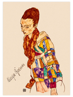 Egon Schiele Portrait of Marga Boerner - Art Print