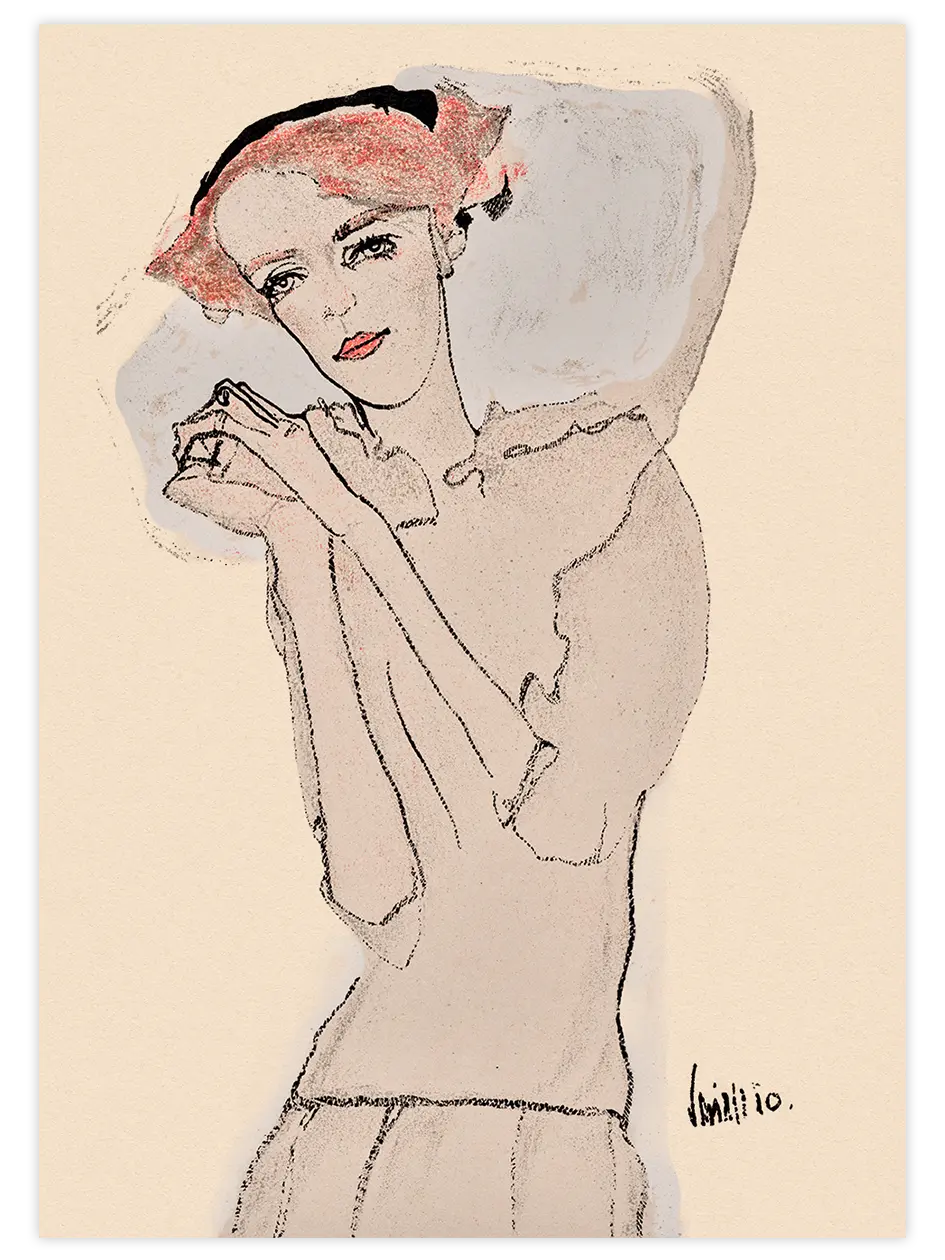 Egon Schiele Portrait Of A Woman - Art Print