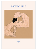 Egon Schiele Lovers Sketch - Art Print