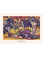 Egon Schiele Yellow City - Art Print