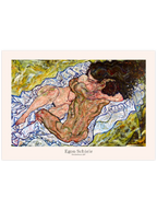 Egon Schiele The Embrace (Lovers II) - Art Print