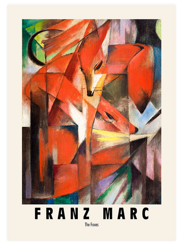 Franz Marc Foxes & Horse - Poster Seti Duo
