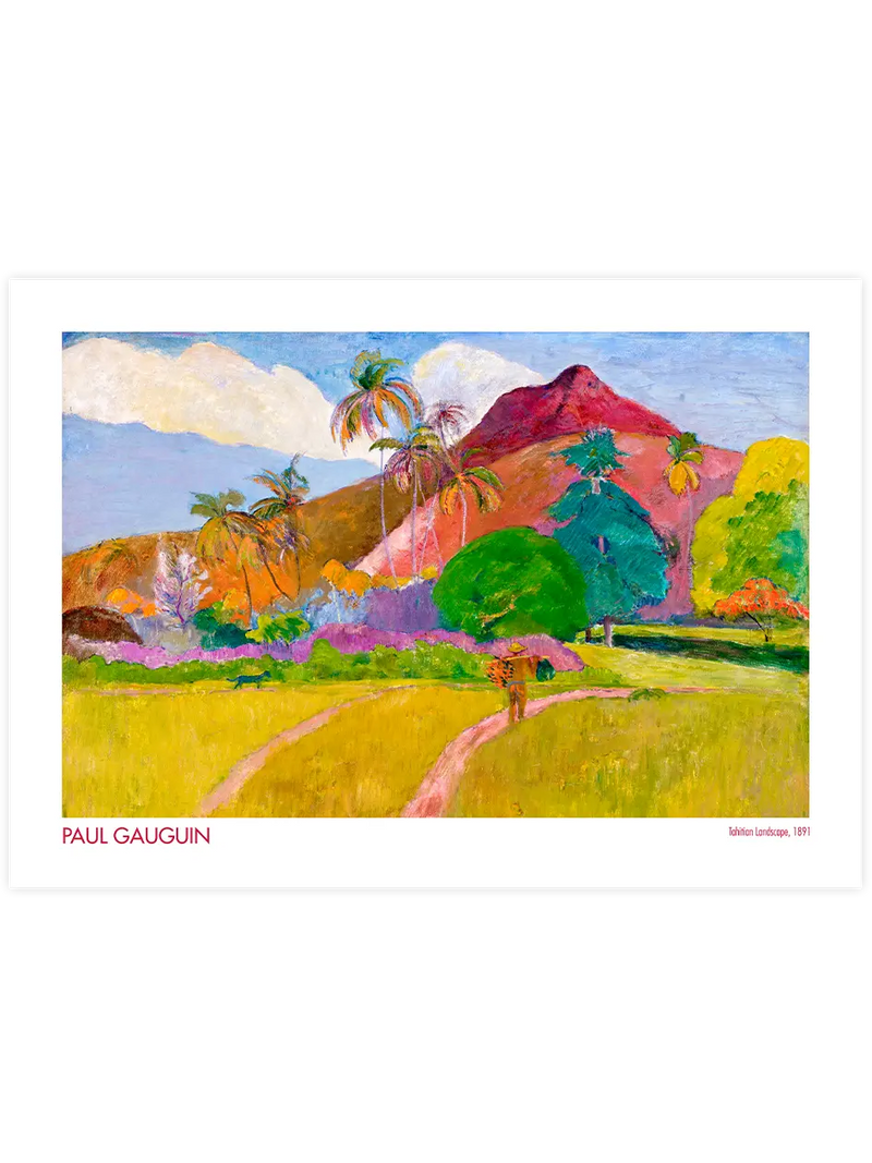 Paul Gauguin Tahitian Landscape - Art Print Ünlü Ressamlar Poster