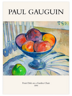 Paul Gauguin Fruit Dish On A Garden Chair - Art Print