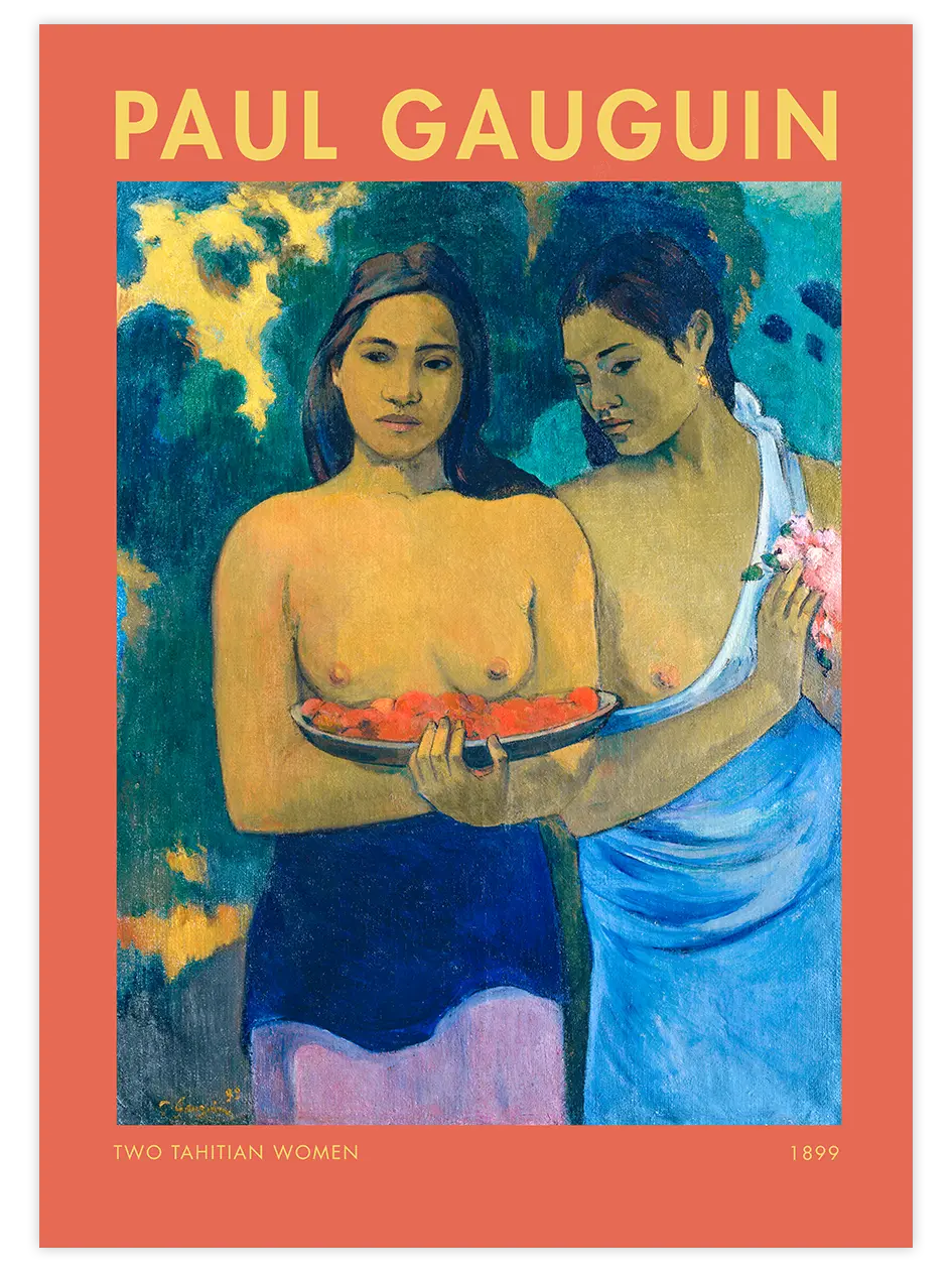 Paul Gauguin Two Tahitian Women - Art Print Ünlü Ressamlar Poster