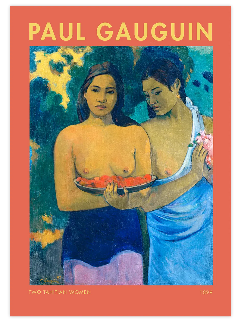 Paul Gauguin Two Tahitian Women - Art Print Ünlü Ressamlar Poster