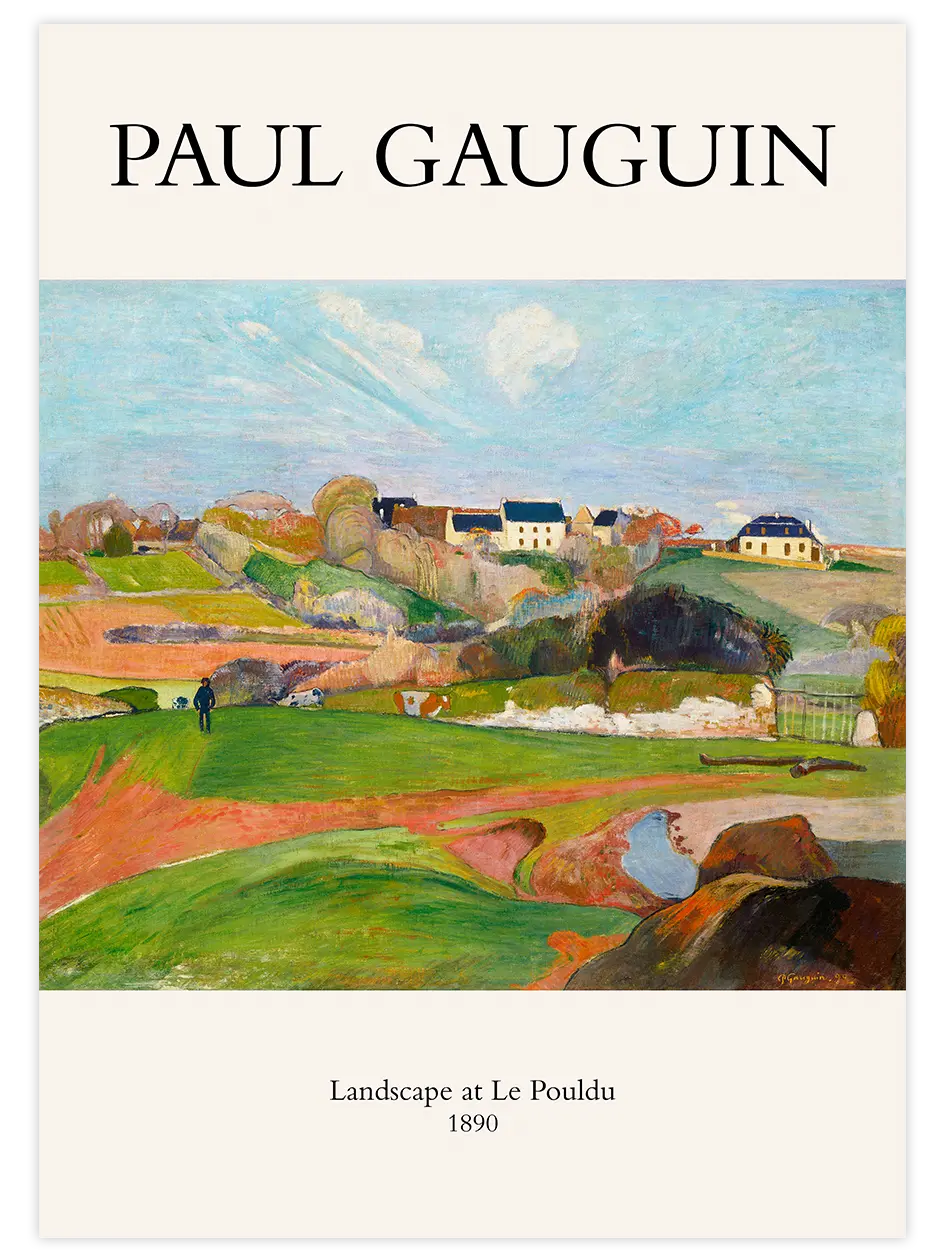 Paul Gauguin Landscape At Le Pouldu - Art Print Ünlü Ressamlar Poster