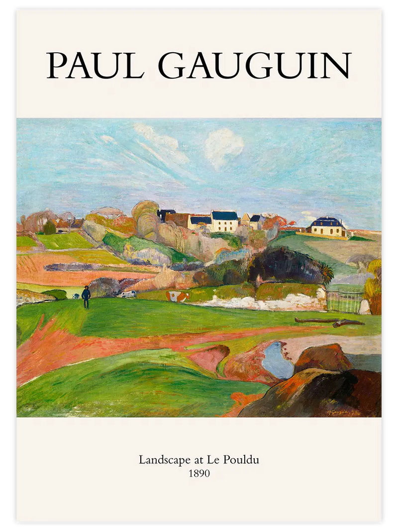 Paul Gauguin Landscape At Le Pouldu - Art Print Ünlü Ressamlar Poster