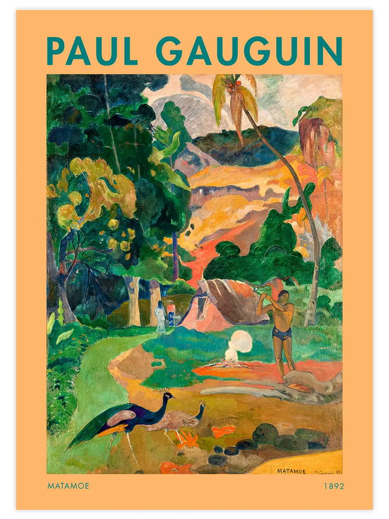 Paul Gauguin Landscape with Peacocks - Art Print Ünlü Ressamlar Poster