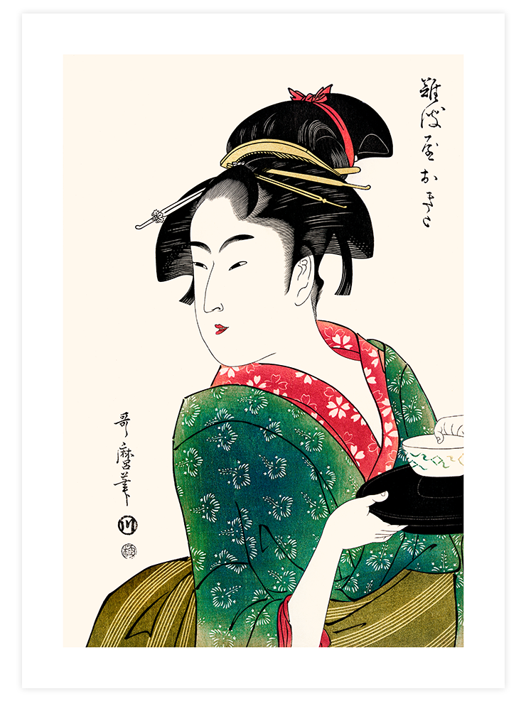 Ohara Koson Peacock & Geisha - Poster Seti Duo