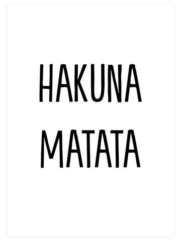 Hakuna Matata - Poster Seti Trio