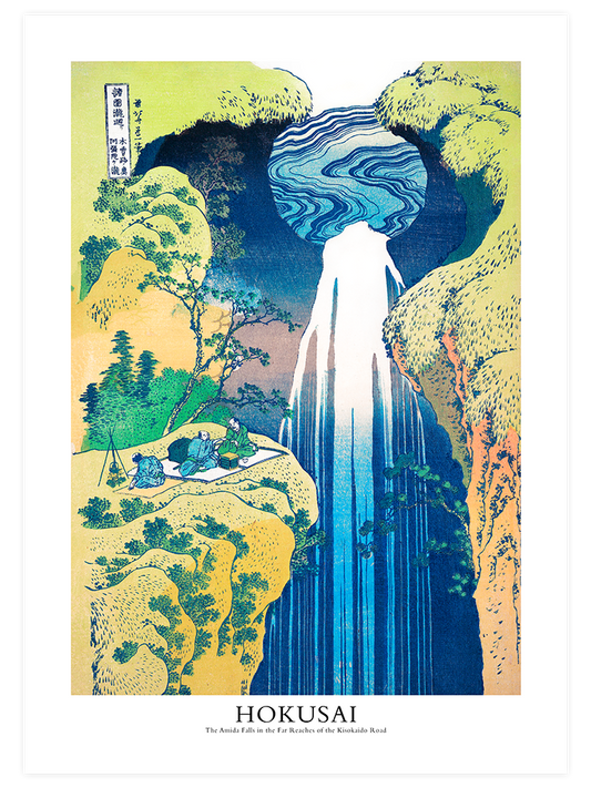 Hokusai Waterfalls - Poster Seti Duo