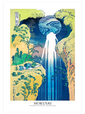 Hokusai Waterfalls - Poster Seti Duo