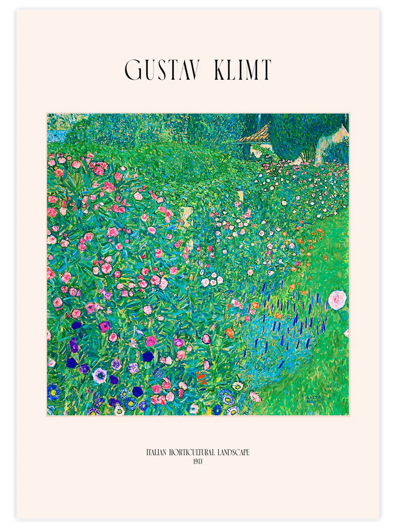 Klimt Italian Horticultural Landscape - Art Print Ünlü Ressamlar Poster