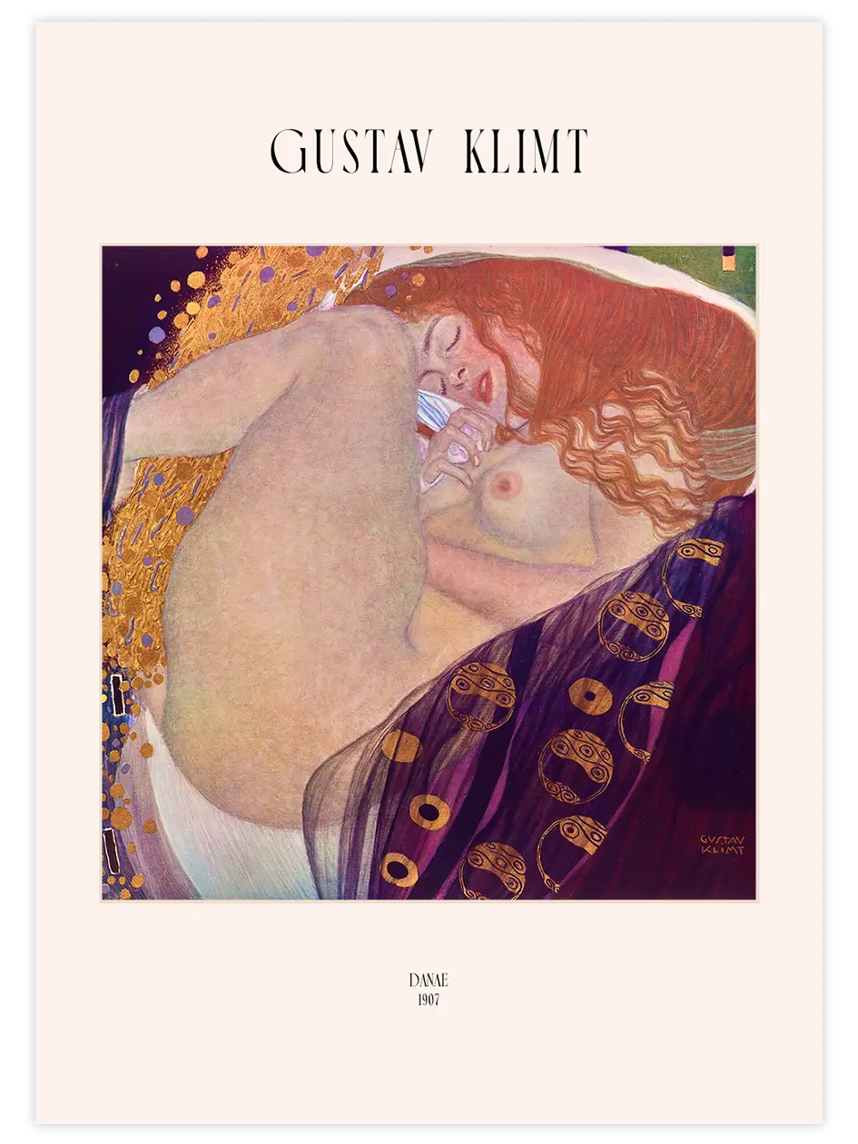 Gustav Klimt Danae - Art Print