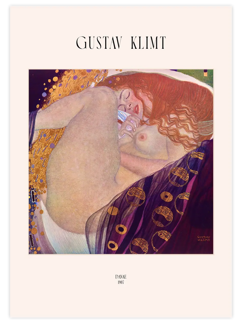 Gustav Klimt Danae - Art Print Ünlü Ressamlar Poster