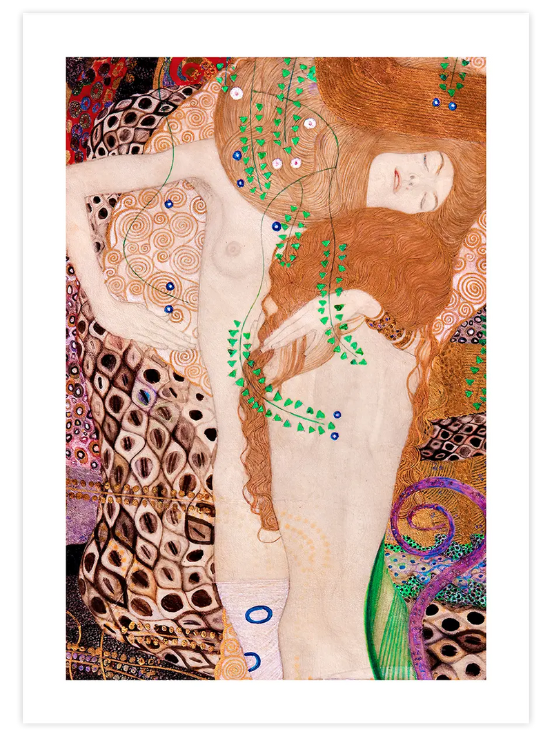 Klimt Friends (Water Serpants) - Art Print Ünlü Ressamlar Poster