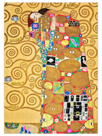 Gustav Klimt The Embrace - Art Print