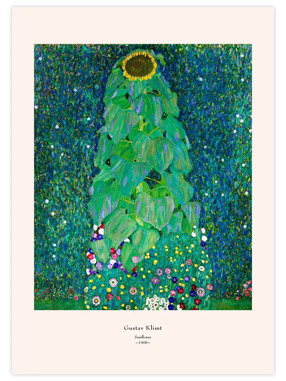 Gustav Klimt The Sunflower - Art Print