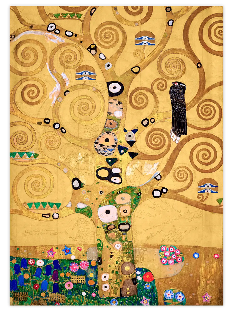 Klimt Hayat Ağacı - Art Print Ünlü Ressamlar Poster