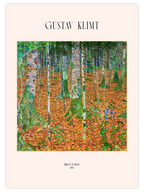 Gustav Klimt Birch Forest - Art Print