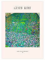 Klimt Garden Landscape with Hilltop - Art Print
