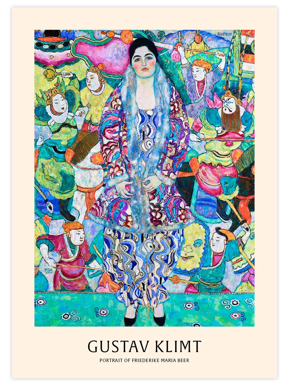 Klimt Portrait of Friederike Maria Beer - Art Print Ürün ana görseli