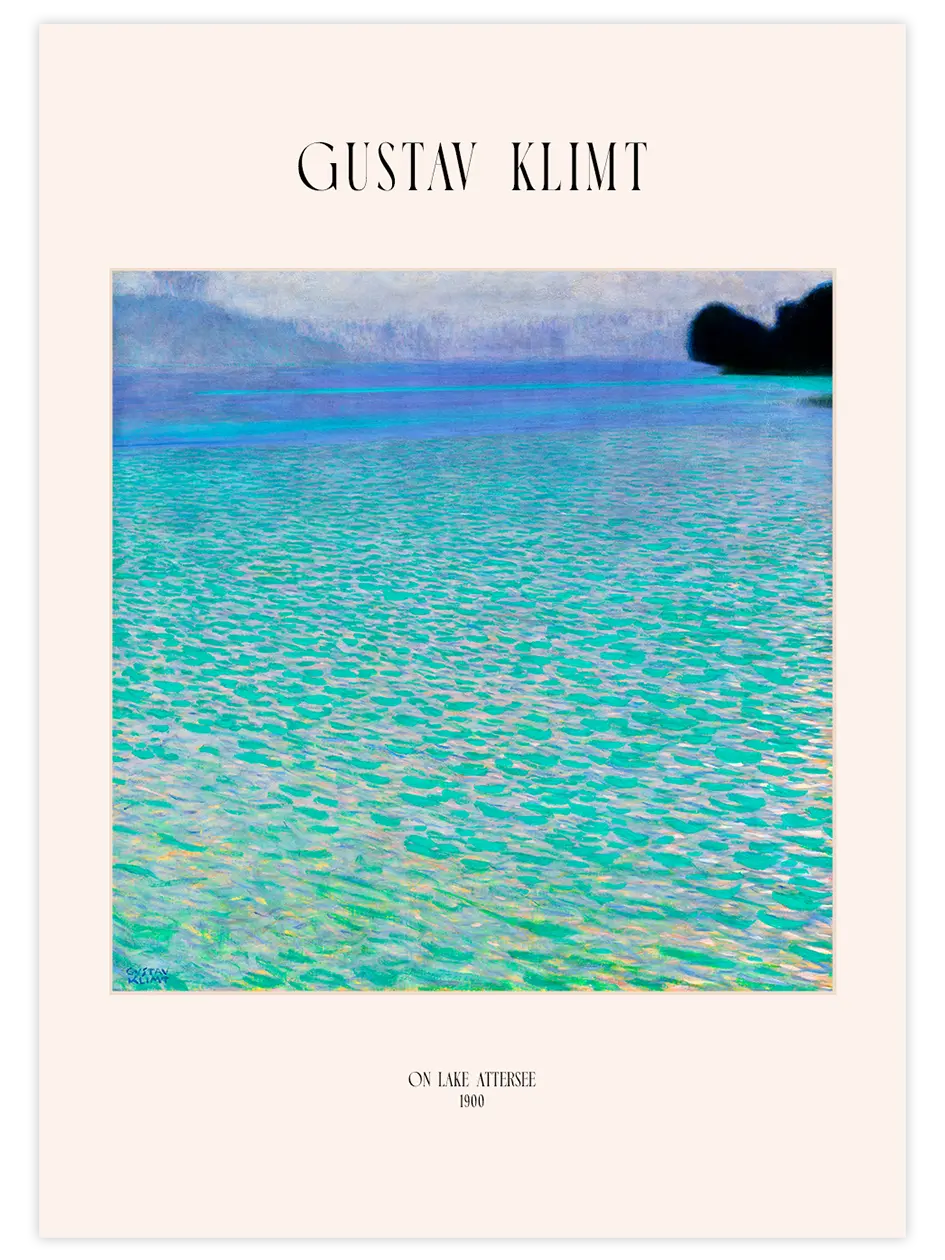 Klimt On Lake Attersee - Art Print Ünlü Ressamlar Poster