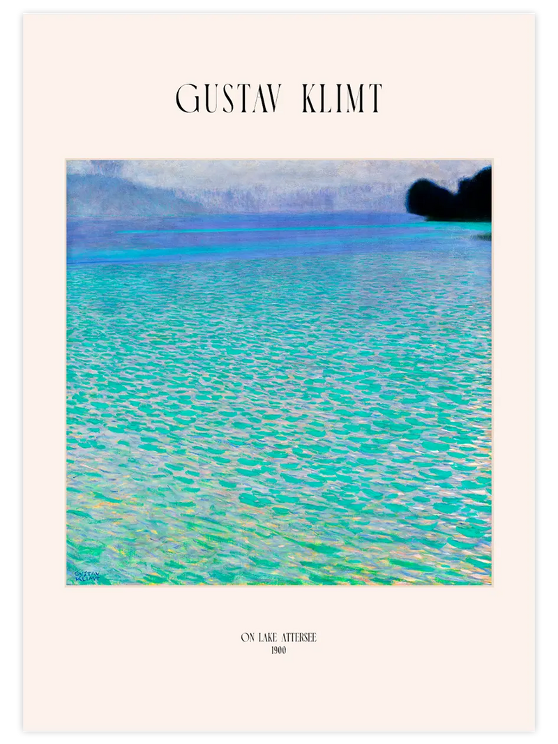 Klimt On Lake Attersee - Art Print Ünlü Ressamlar Poster