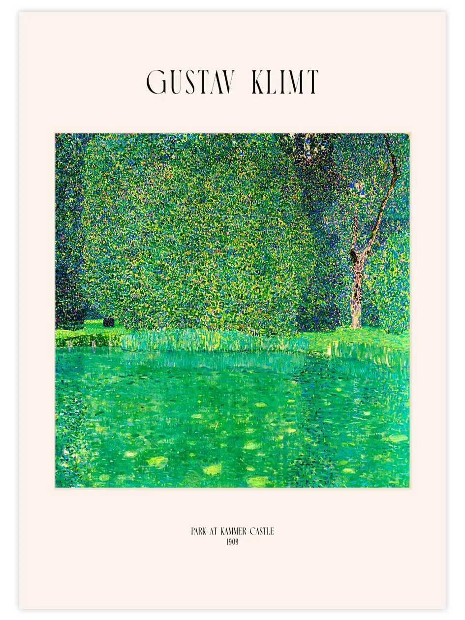 Klimt Park at Kammer Castle - Art Print Ünlü Ressamlar Poster