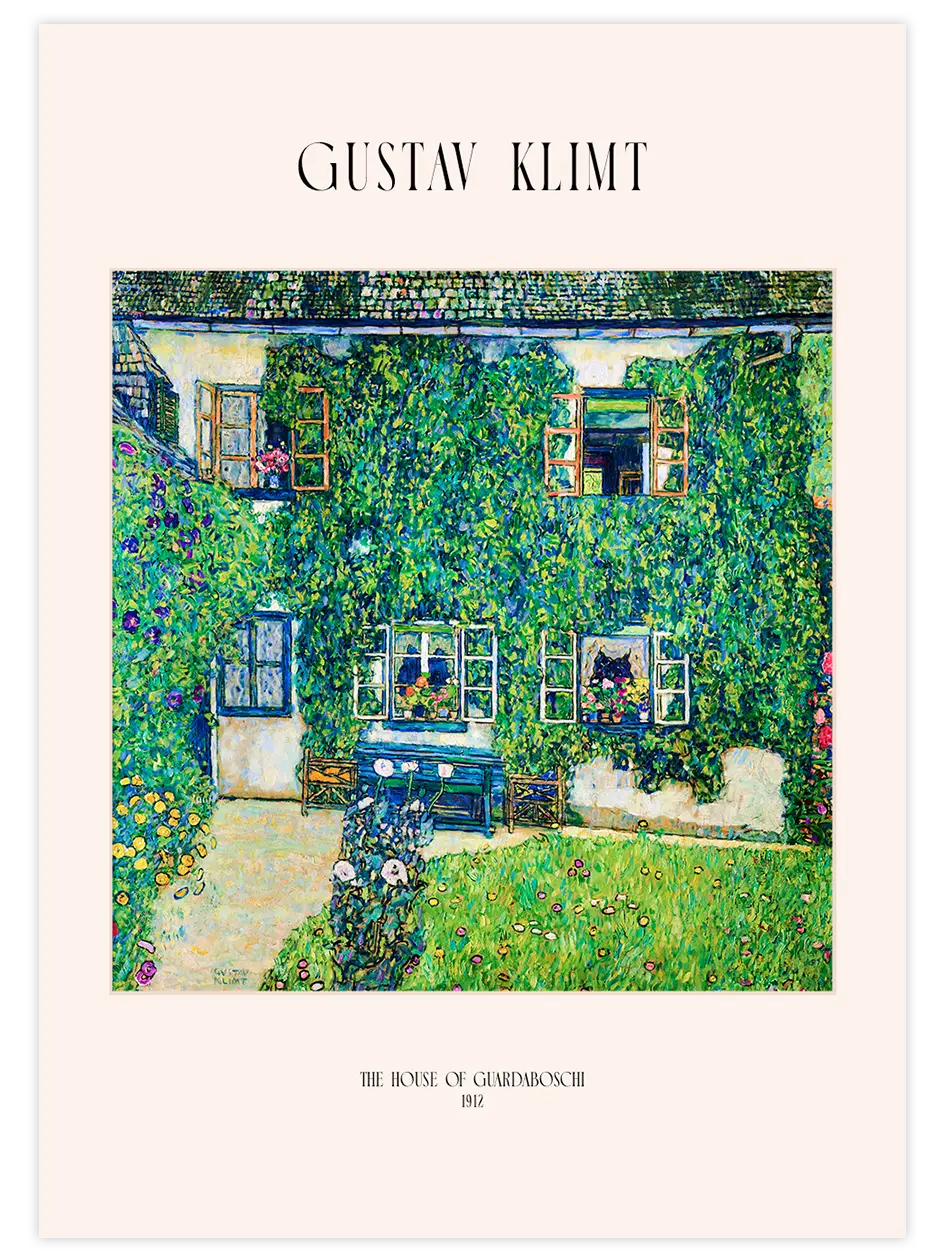 Klimt The House of Guardaboschi - Art Print