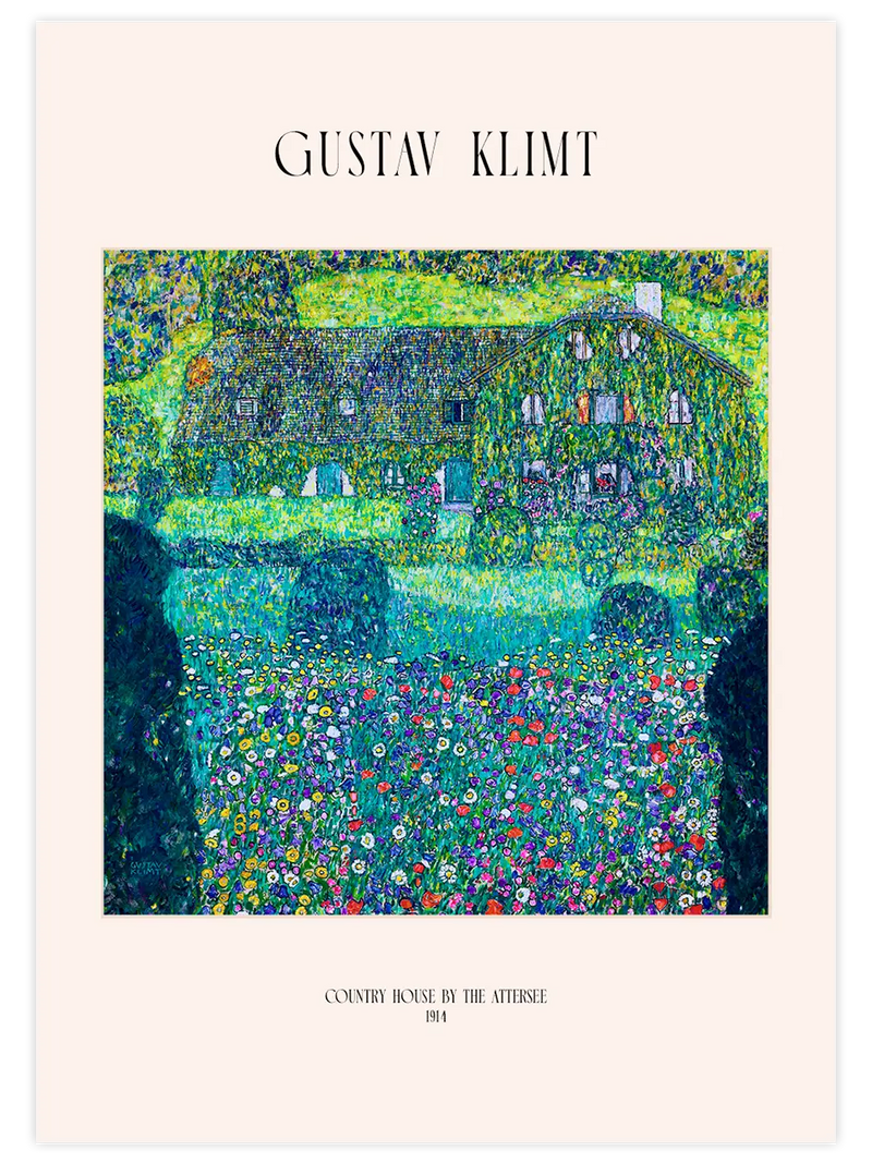 Klimt Country House by the Attersee - Art Print Ünlü Ressamlar Poster