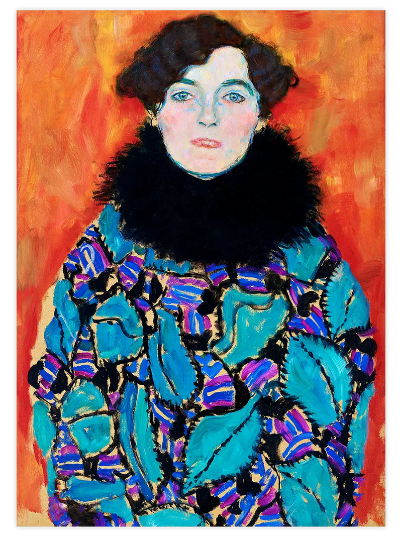 Klimt Johanna Staude Portresi - Art Print Ünlü Ressamlar Poster