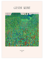 Gustav Klimt Poppy Field - Art Print