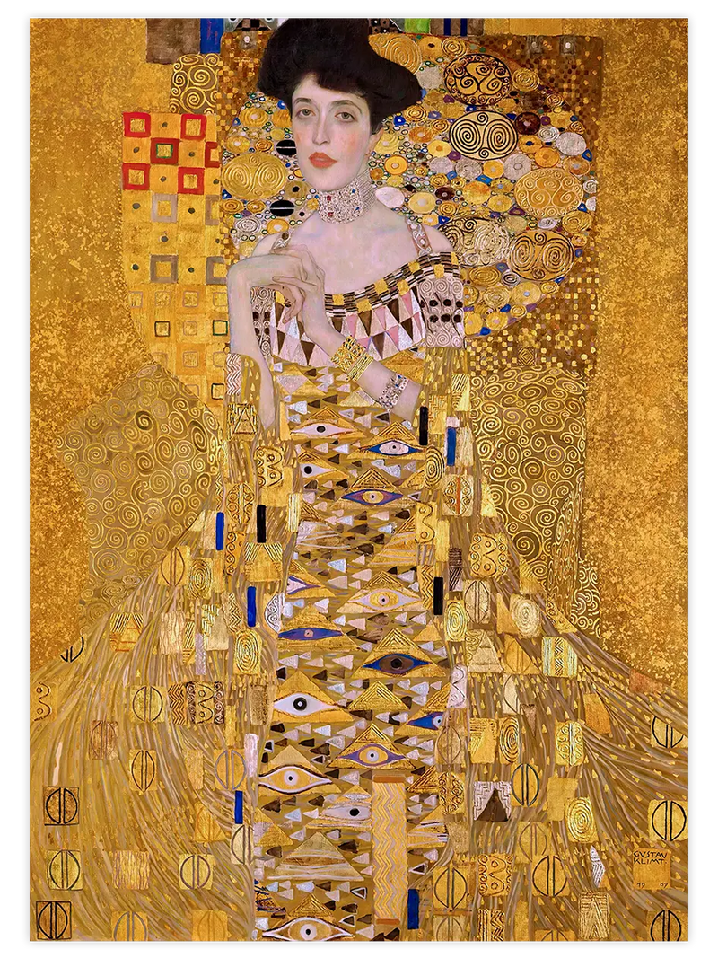 Klimt Portrait of Adele Bloch-Bauer - Art Print Ünlü Ressamlar Poster