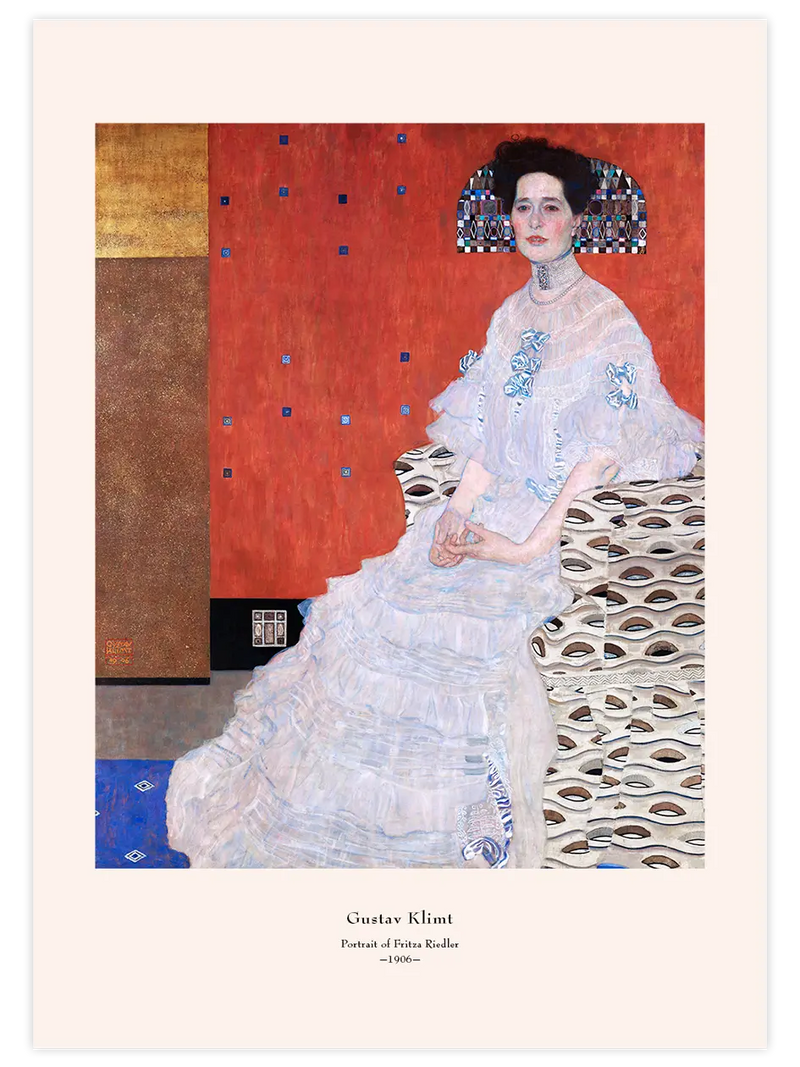 Klimt Portrait of Fritza Riedler - Art Print Ünlü Ressamlar Poster