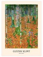 Gustav Klimt Birch Forest - Art Print