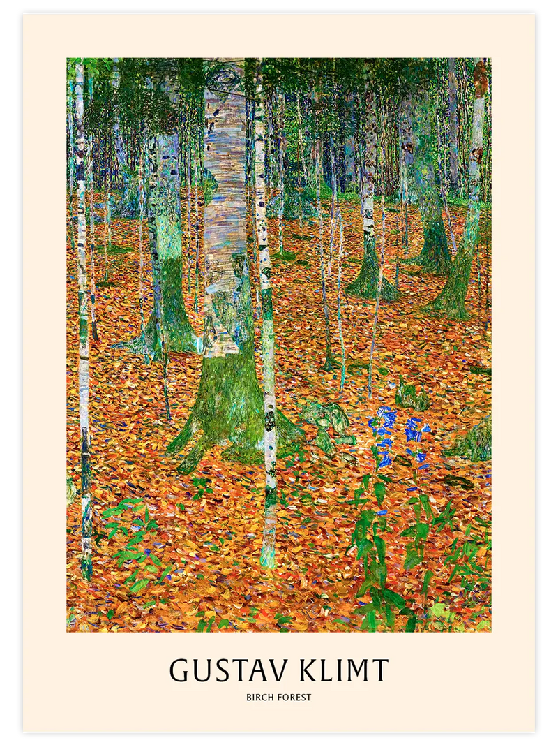 Gustav Klimt Birch Forest - Art Print Ünlü Ressamlar Poster