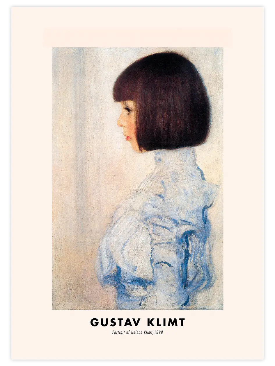 Gustav Klimt Portrait of Helene Klimt - Art Print Ünlü Ressamlar Poster