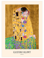 Gustav Klimt The Kiss N2 - Art Print