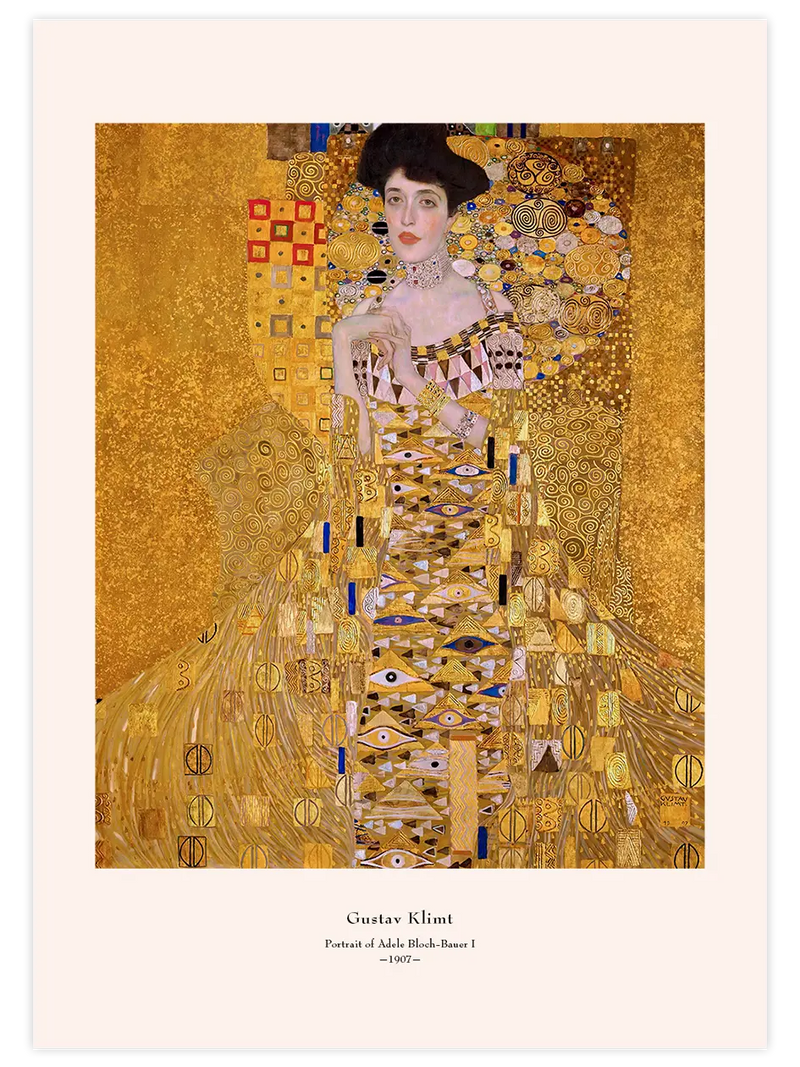 Klimt Portrait Of Adele Bloch Bauer - Art Print Ünlü Ressamlar Poster