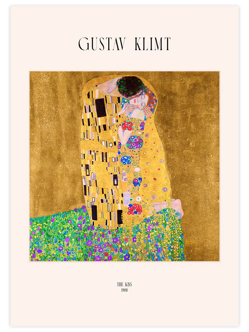 Gustav Klimt The Kiss - Art Print Ünlü Ressamlar Poster