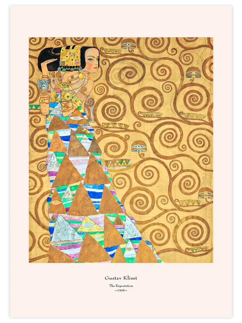 Klimt The Expectation - Art Print Ünlü Ressamlar Poster