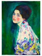 Klimt Portrait of a Lady - Art Print