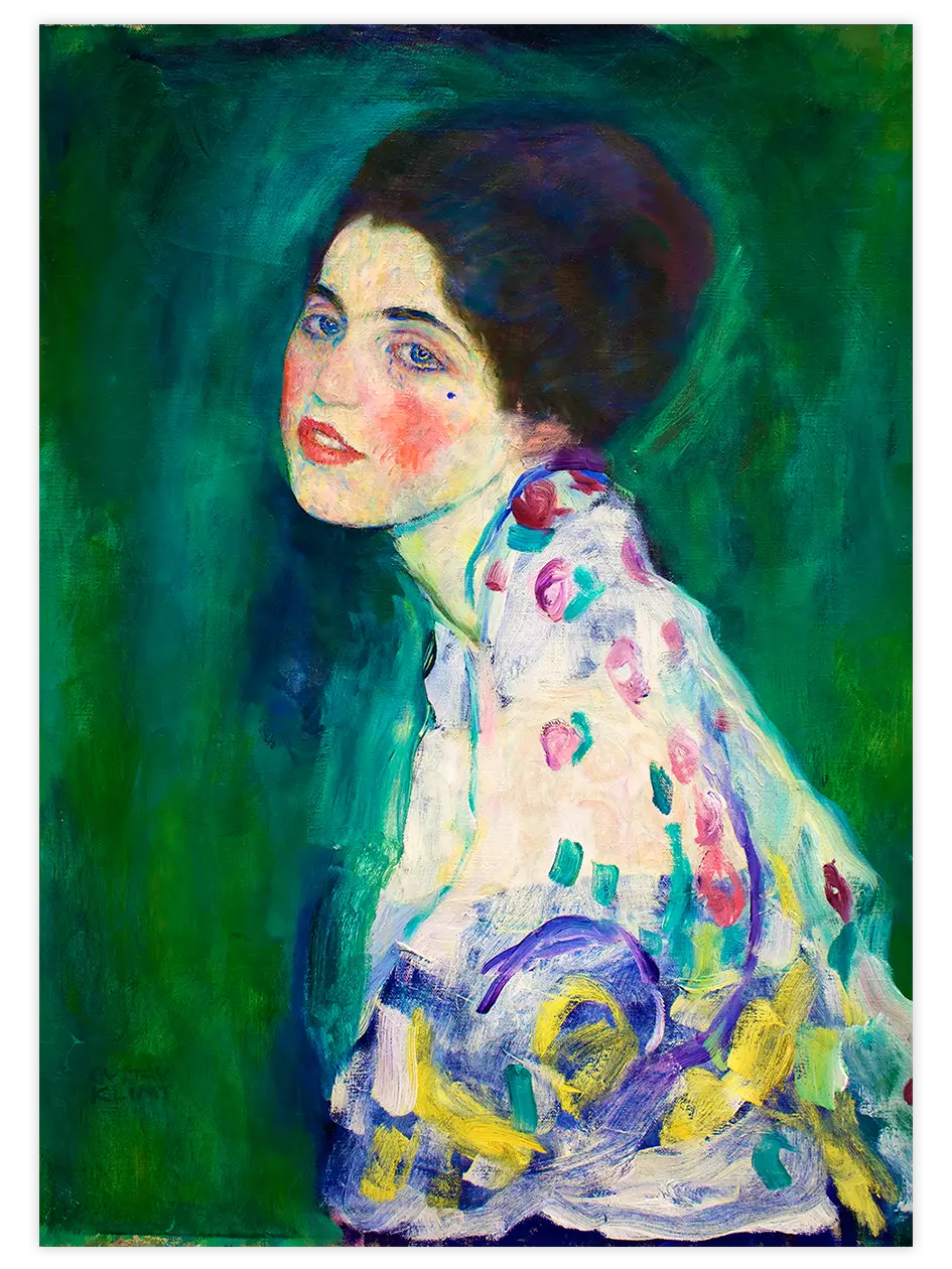 Klimt Portrait of a Lady - Art Print