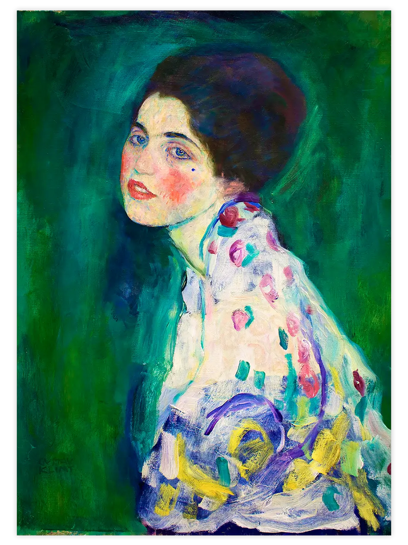 Klimt Portrait of a Lady - Art Print Ünlü Ressamlar Poster