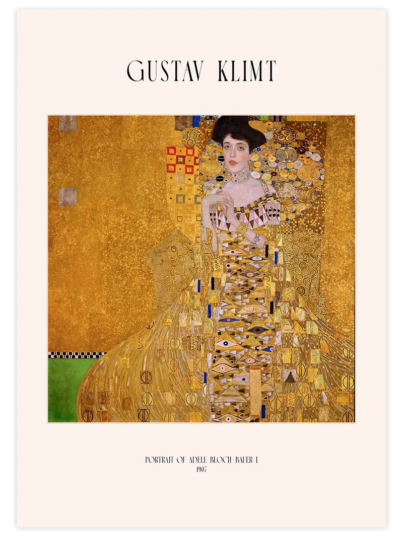 Klimt Portrait Of Adele Bloch Bauer - Art Print Ünlü Ressamlar Poster