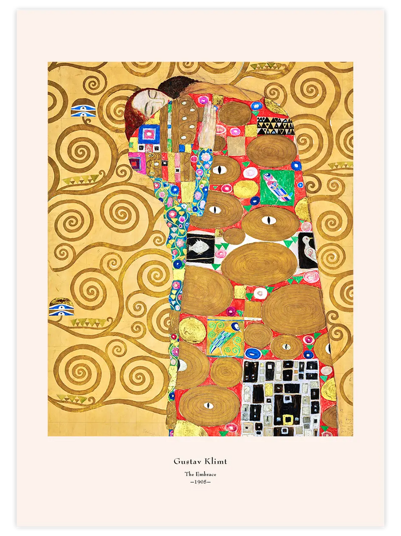 Gustav Klimt The Embrace - Art Print Ünlü Ressamlar Poster