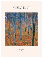 Gustav Klimt Birch Forest - Art Print