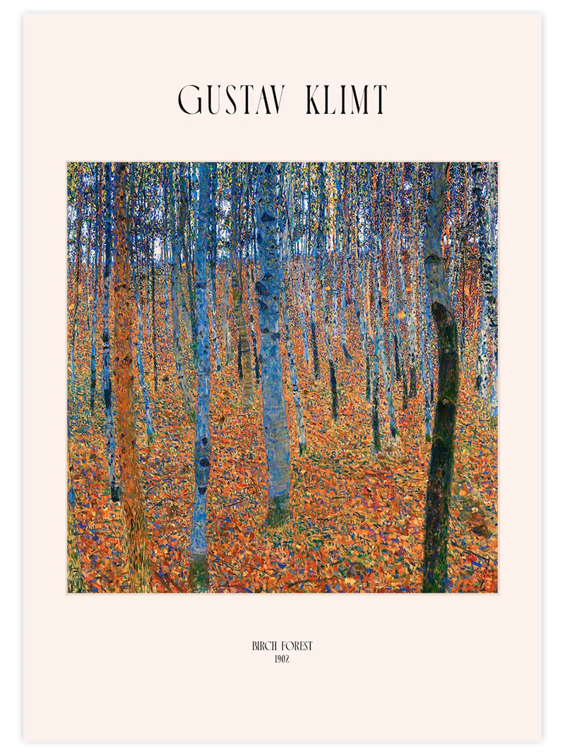 Gustav Klimt Birch Forest - Art Print Ünlü Ressamlar Poster